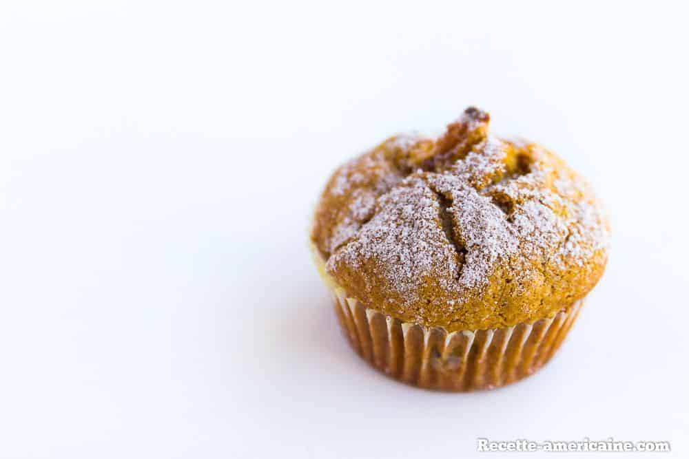 Un muffin citrouille pomme